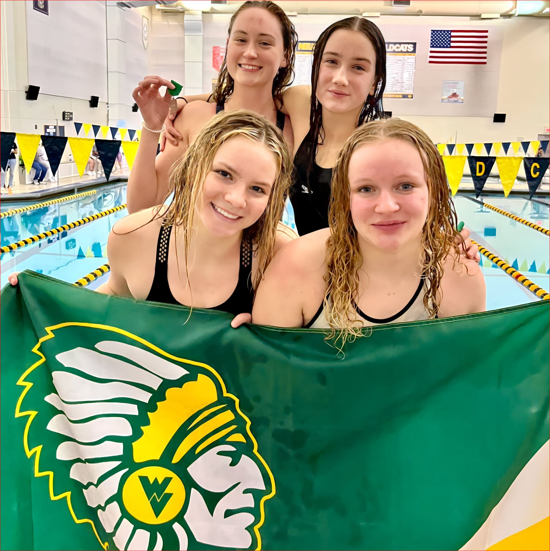 Girls Swim Places 4th at IHSA Sectionals